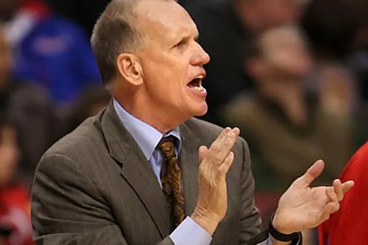 Doug Collins and the Sixers are 29-29 on the season. (Steven M. Falk/Staff Photographer)