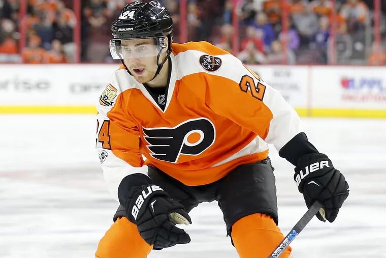 Flyers’ forward Matt Read during the regular season.