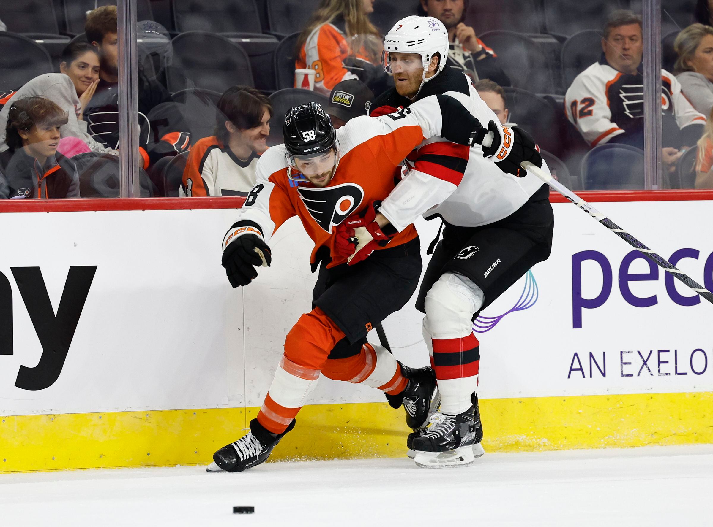Flyers suffer OT loss to Devils in 1st preseason game at home
