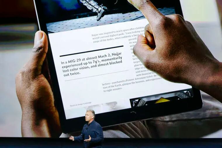 While its watches and smartphones appeal to the average Joe, Apple's new iPad Pro, with a bigger and sharper screen that comes with a smart stylus, works for artists, filmmakers, and businesspeople.