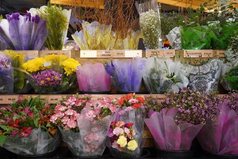 Flowers at Market Bloom in Philadelphia, Pa., on January 27, 2022.