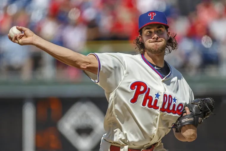 By recording two outs Sunday against the Braves, Phillies ace Aaron Nola will become only the fourth National League pitcher this season to reach the 200-inning mark.