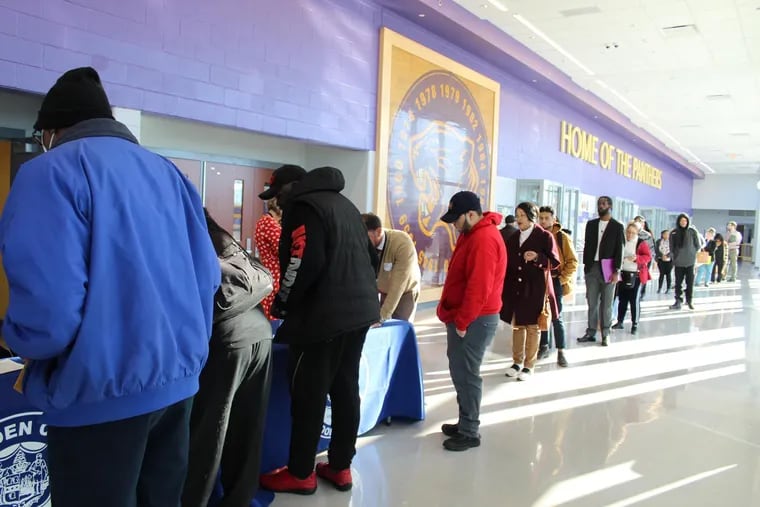 The Camden City School District held a job fair on March 8. The district is offering a $10,000 signing bonus to fill some critical teacher vacancies.