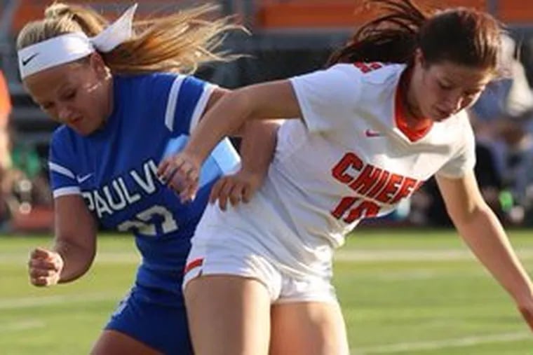 The Cherokee girls' soccer team overcame a 2-0 halftime deficit to beat Williamstown, 3-2, on Monday.