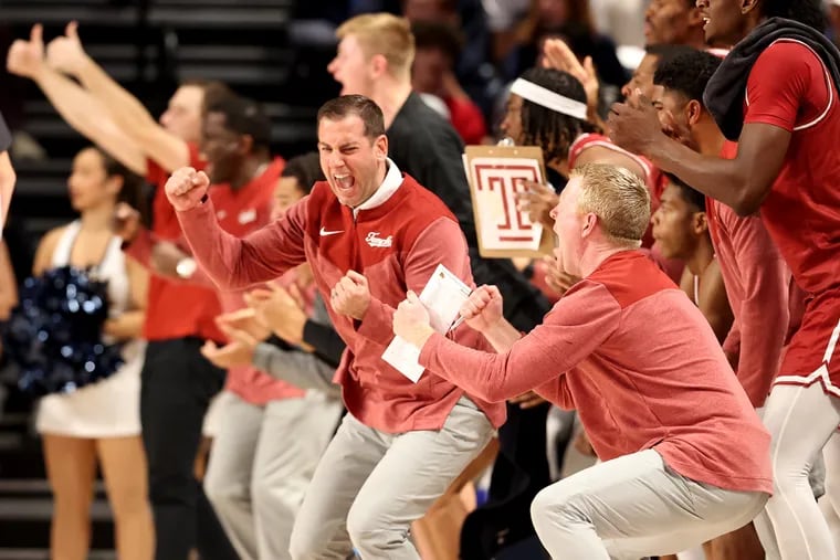 Temple coach Adam Fisher has his team playing loose and well, and most of all, still playing.