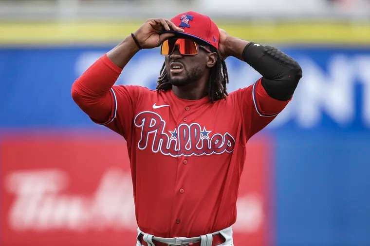 The Phillies called up Odúbel Herrera on Monday. He's scheduled to play center field and bat seventh in the series opener against the Cardinals in St. Louis.
