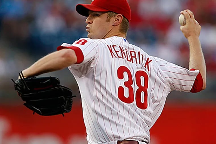 The Phillies have offered contracts to both Kyle Kendrick and Ben Francisco.(David Maialetti / Staff Photographer)