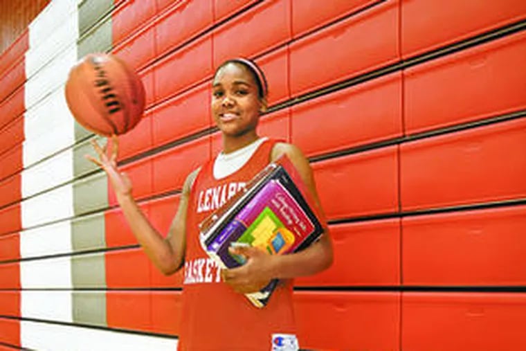 Lenape&#0039;s Christina Foggie is a straight-A student, but would she rather ace a test or score 25 points? &quot;Getting an A, I&#0039;m ecstatic, but 25 is pretty close.&quot;