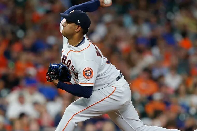 Hector Rondon recorded 15 saves for the Houston Astros in 2018. The Phillies signed him to a minor-league contract on Tuesday.