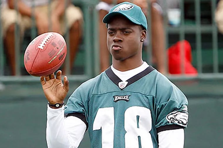 Jeremy Maclin has not practiced with the Eagles since the start of training camp. (Yong Kim/Staff Photographer)