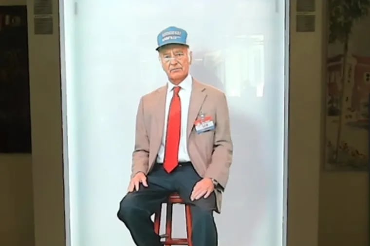 A hologram of Walmart founder Sam Walton holding court in front of a room in Bentonville, Ark. right before Thanksgiving. The piece comes at the head of a new wave of lifelike recreations of dead icons.