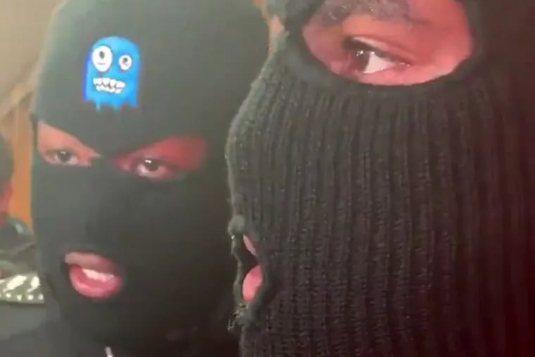 New Orleans Saints running backs Mark Ingram and Alvin Kamara donned ski masks and called Eagles players copycats following the team's 20-14 win in the playoffs on Sunday.