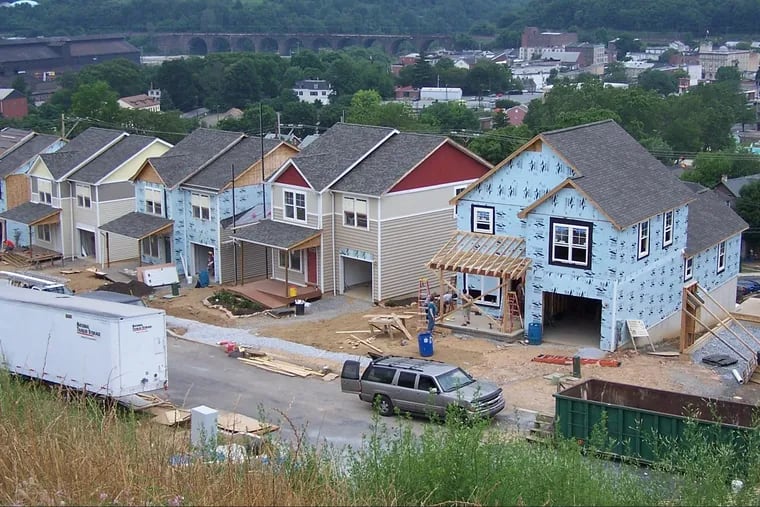 Habitat for Humanity of Chester County was able to build 28 homes, including these in the city of Coatesville, because of the state's Neighborhood Assistance Program.