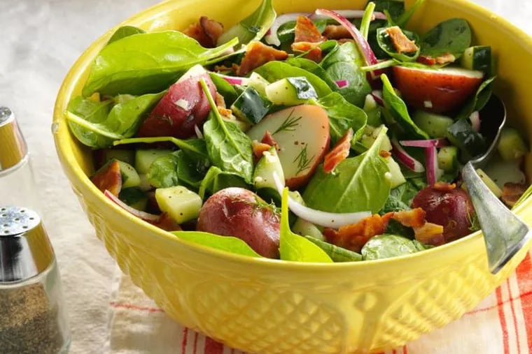 Garden Spinach-Potato Salad