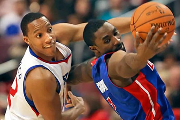 The Sixers beat the Pistons, 110-94, Friday night at the Wells Fargo Center. (Steven M. Falk/Staff Photographer)