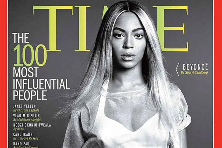 Beyonce graces the cover of Time.