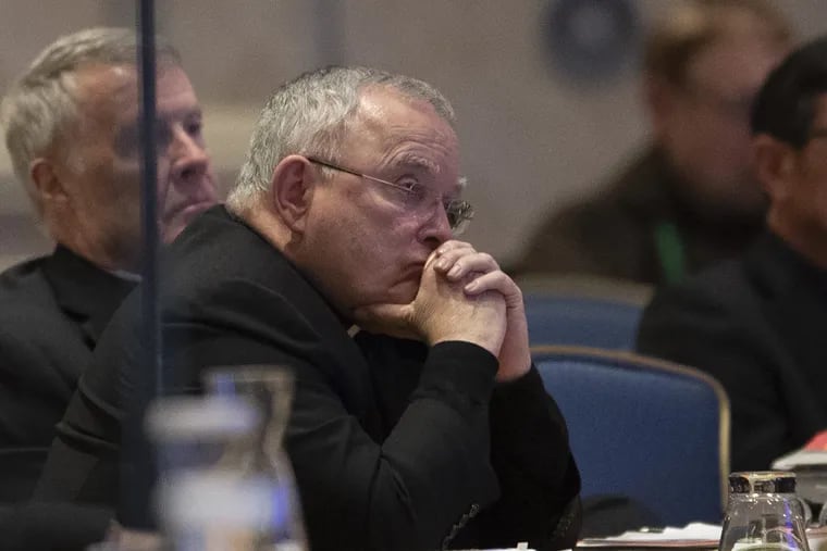 Charles Joseph Chaput,  current Archbishop of Philadelphia, looks on during the United States Conference of Catholic Bishops this year in Baltimore, MD. He has overseen a financial recovery at the archdiocese.