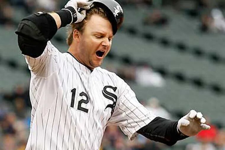 White Sox catcher A.J. Pierzynski was voted the meanest player in baseball by fellow players. (Charles Rex Arbogast/AP)