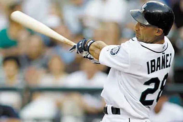 Raul Ibanez has hit at least .280 with a .345 on-base percentage in each of the last eight seasons. (File photo / AP)