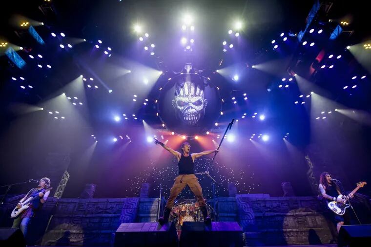 Iron Maiden plays at the Wells Fargo Center on Sunday, June. 4.