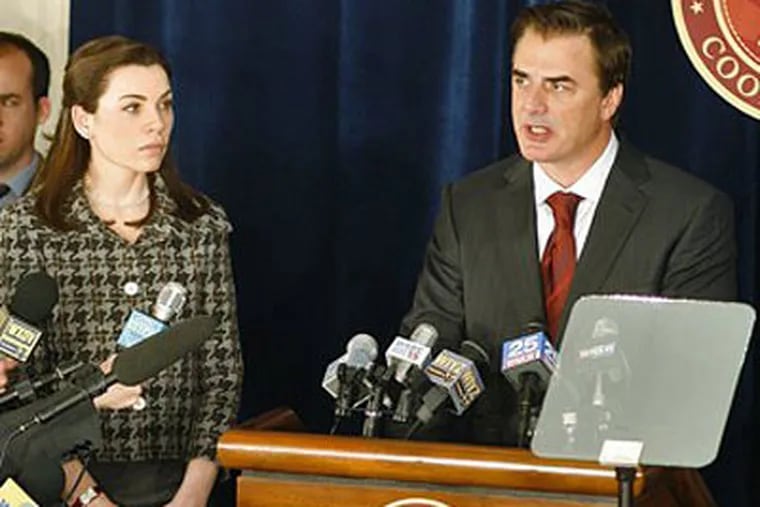 "The Good Wife" stars Julianna Margulies as that woman you've seen standing next to a politician (Chris Noth), maybe smiling through gritted teeth, as her husband somehow tries to defend his infidelity.