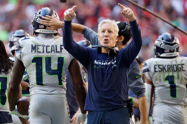 In an NFL season dominated so far by underdogs, head coach Pete Carroll and the Seattle Seahawks have been particularly feisty in that role, going 5-2 ATS. Overall, the Seahawks have covered in four straight games. (Photo by Chris Coduto/Getty Images)