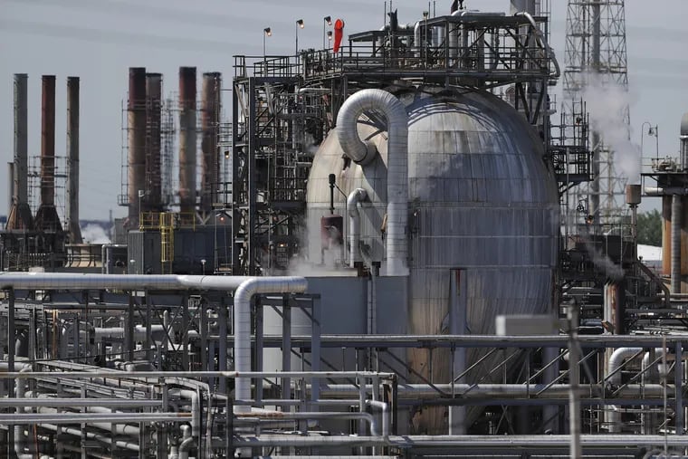 A view of the Philadelphia Energy Solutions on June 26, 2019 in Philadelphia, PA. Mayor Jim Kenney on Wednesday said that Philadelphia Energy Solutions (PES) plans to permanently close its oil refinery complex in South Philadelphia.