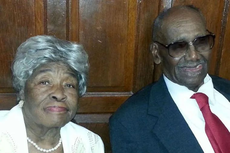 Pauline and Sam Hill have been married 65 years and have never spent more than a few days apart.