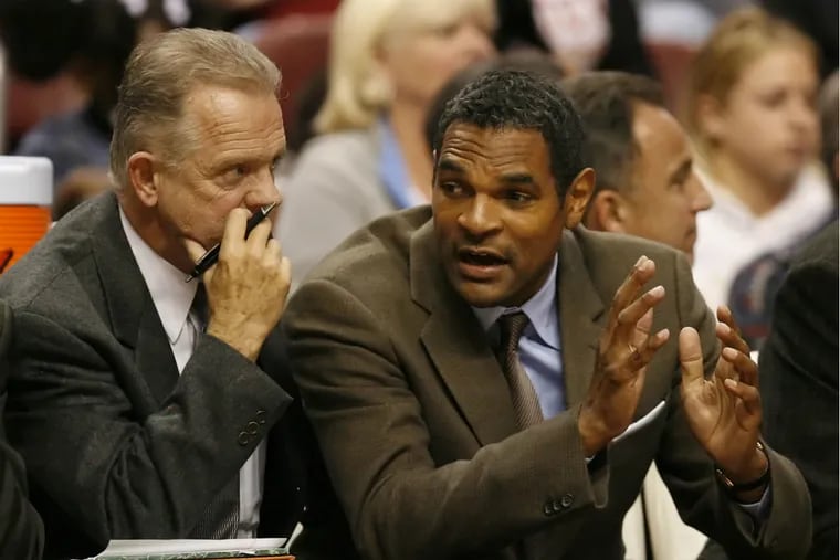 Jim Lynam's storied career includes a stint as an assistant  to then-Sixers head coach Maurice Cheeks, who said, 'I love Jimmy.' (Ron Cortes / Staff Photographer)