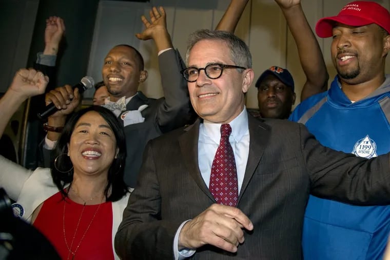Larry Krasner’s primary win virtually assures him victory in the fall in a largely Democratic town.