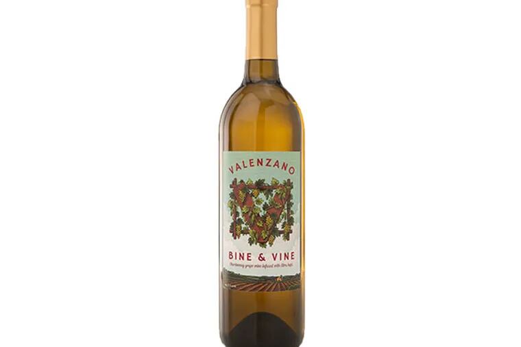 Bine & Vine, released earlier this year by South Jersey’s Valenzano Winery is a Chardonnay infused with hops. (courtesy photo)