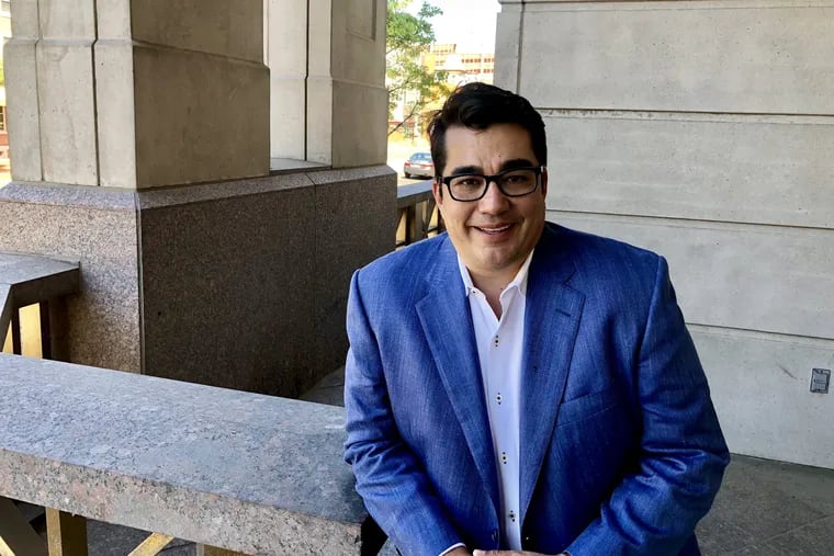 Chef Jose Garces outside U.S. Bankruptcy Court in Camden after a hearing on May 23, 2018.