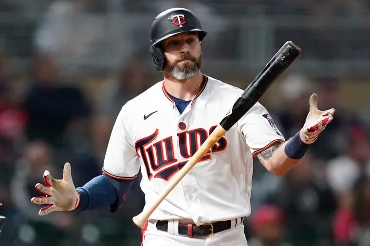 The Phillies claimed former Minnesota Twins outfielder Jake Cave off waivers.