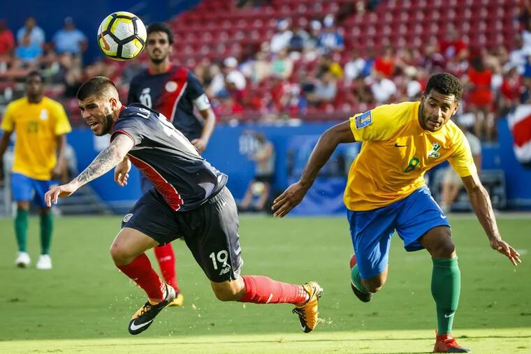 Costa Rica booked a trip to Philadelphia for the CONCACAF Gold Cup quarterfinals by beating French Guiana 3-0.