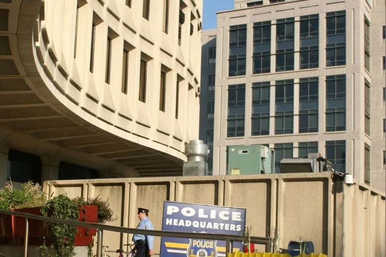 The Philadelphia Police Department headquarters at Seventh and Race Streets.