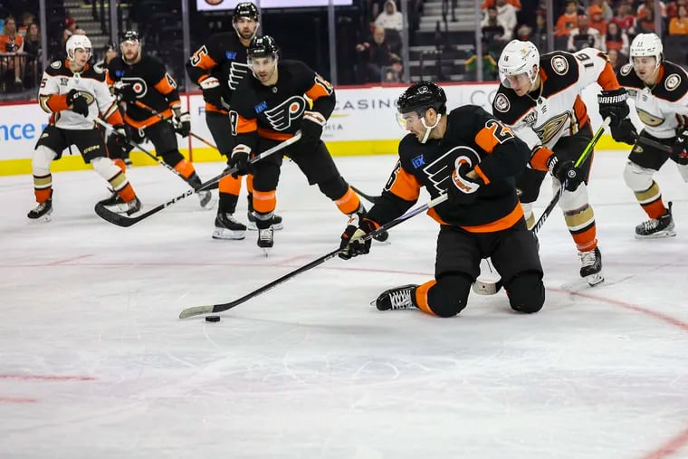 Flyers defenseman Sean Walker has been a pleasant surprise since arriving this summer from Los Angeles.