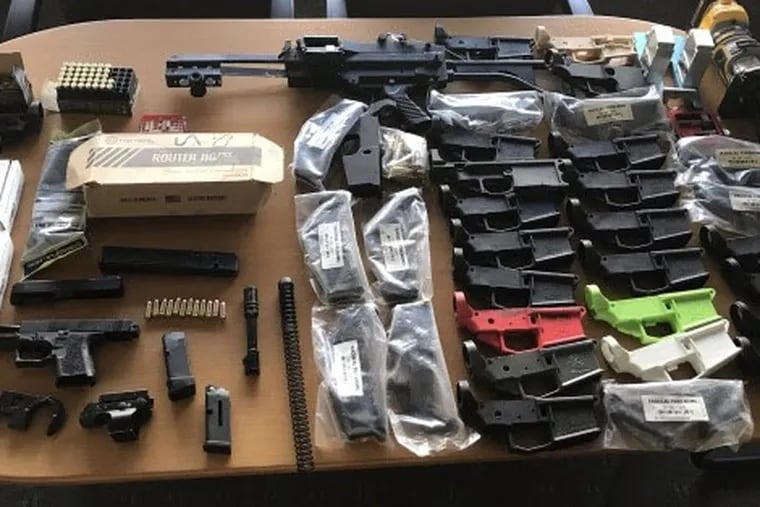 Law enforcement recovered dozens of items at Soto's home, including gun parts, ammunition, and partially assembled weapons.