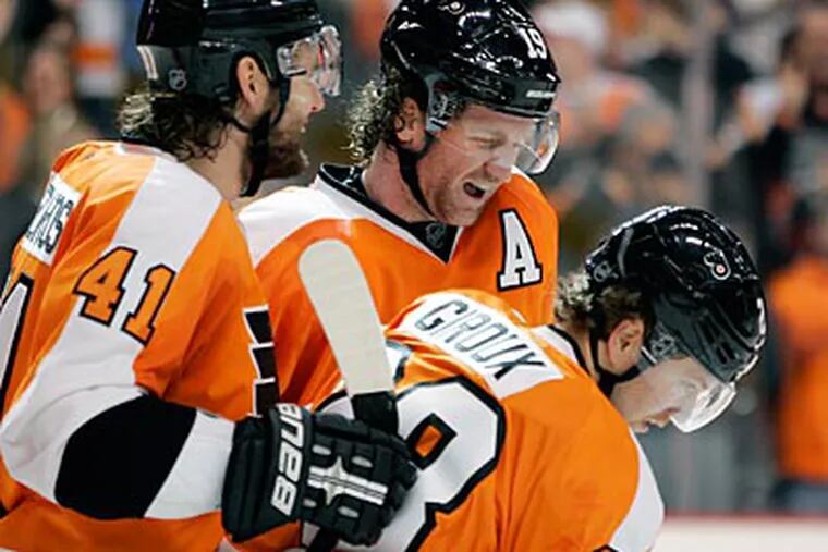 In their last six games, the Flyers have failed to score the first goal. (Tom Mihalek/AP)
