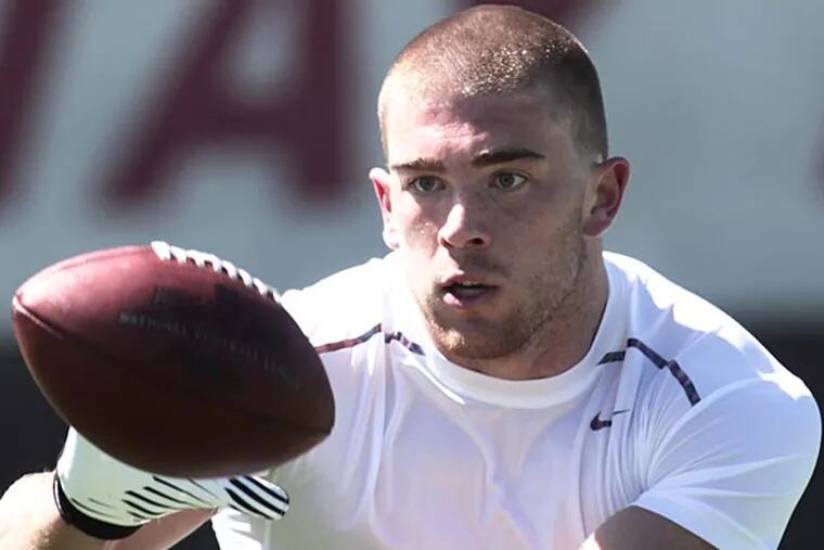 Stanford tight end  Zach Ertz was selected 35th overall by the Eagles in the 2013 NFL Draft. (Darryl Bush/AP)