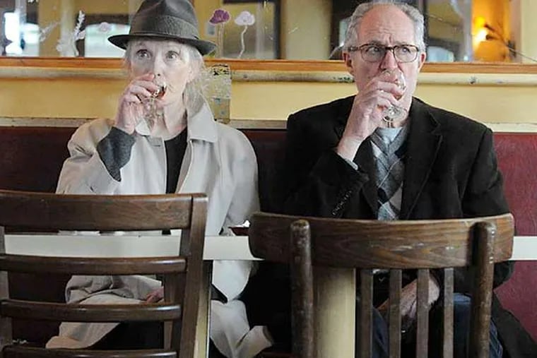 Lindsay Duncan and Jim Broadbent portray a pair of aging British marrieds on a Parisian getaway in "Le Week-End."