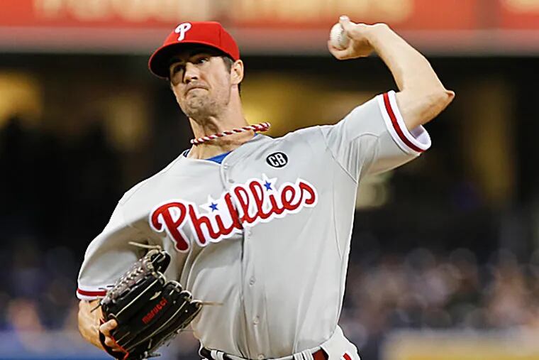 Phillies starting pitcher Cole Hamels. (Don Boomer/AP)