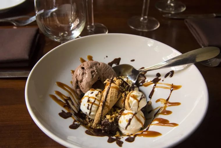The Nutty Buddy ice cream dessert as created by Wister chef Benjamin Moore.