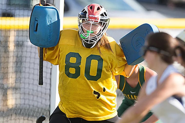 Clearview goalie Michaela Counsellor. (Ed Hille/Staff Photographer)
