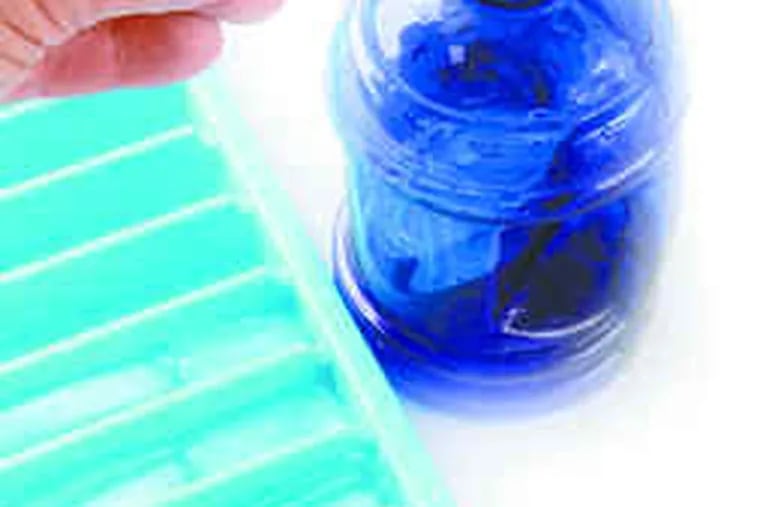 These days, a BPA-free, refillable water bottle is a girl's best friend. And now: elongated ice cubes that fit handily in your bottle.