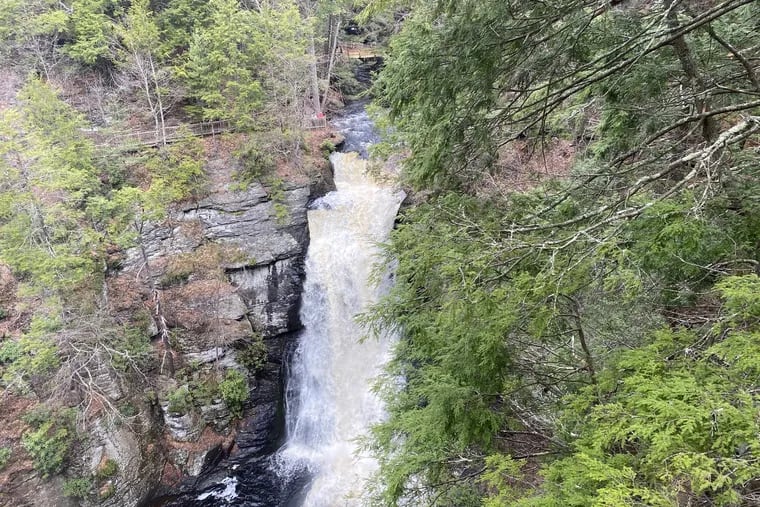One of eight waterfalls at Bushkill Falls.