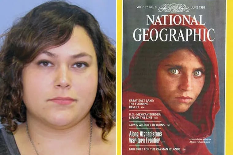 Bree DeStephano, 33, of York, was sentenced to 9 to 23 months in prison Thursday for stealing prints t from the award-winning Chester County photographer who snapped National Geographic's famous Afghan Girl portrait.