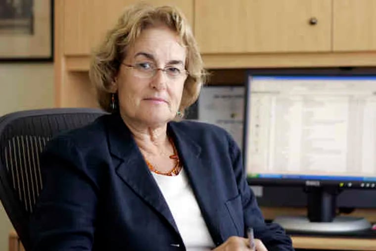 Mary DiGiacomo Colins in her Conshohocken office in 2007. The departure of the embattled chairwoman would mean the Gaming Control Board would have its third leader in 41/2 years.