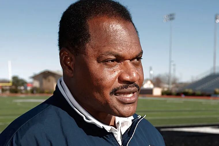 Former Penn State co-defensive coordinator Larry Johnson. (Brandon Wade/AP)