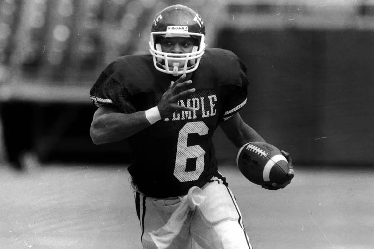 INQUIRER ARCHIVES Photo 10/11/86 — Temple running back Paul Palmer vs. East Carolina; he gained 349 yards.