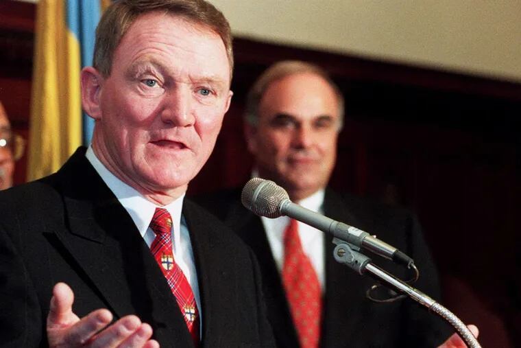 John F. Timoney after being hired as Philadelphia's police commissioner in 1998.